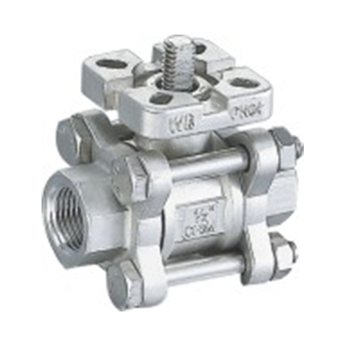 3PC Ball Valve With ISO5211 Mounting Pad
